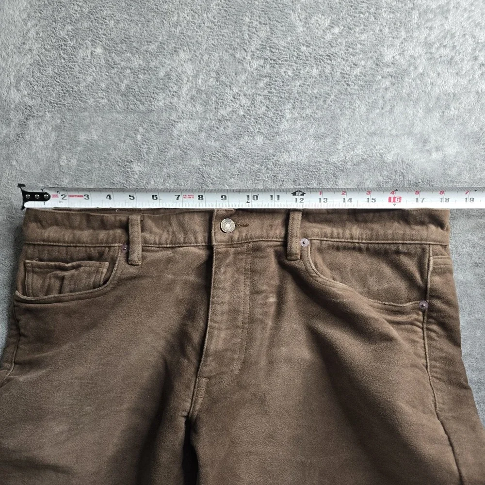 Vintage Polo Ralph Lauren Pants Mens 36x32 (29) Brown Soft Slim Fit 5 Pocket